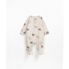 Beige kruippakje met schaapjes - Printed jumpsuit sheep